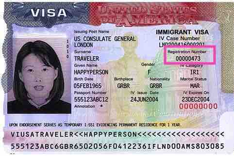 USCIS A number on Immigrant Visa