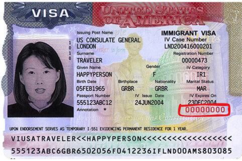Immigrant Visa Number