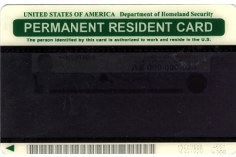 1997 Green Card front