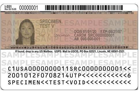 2010 Green Card front